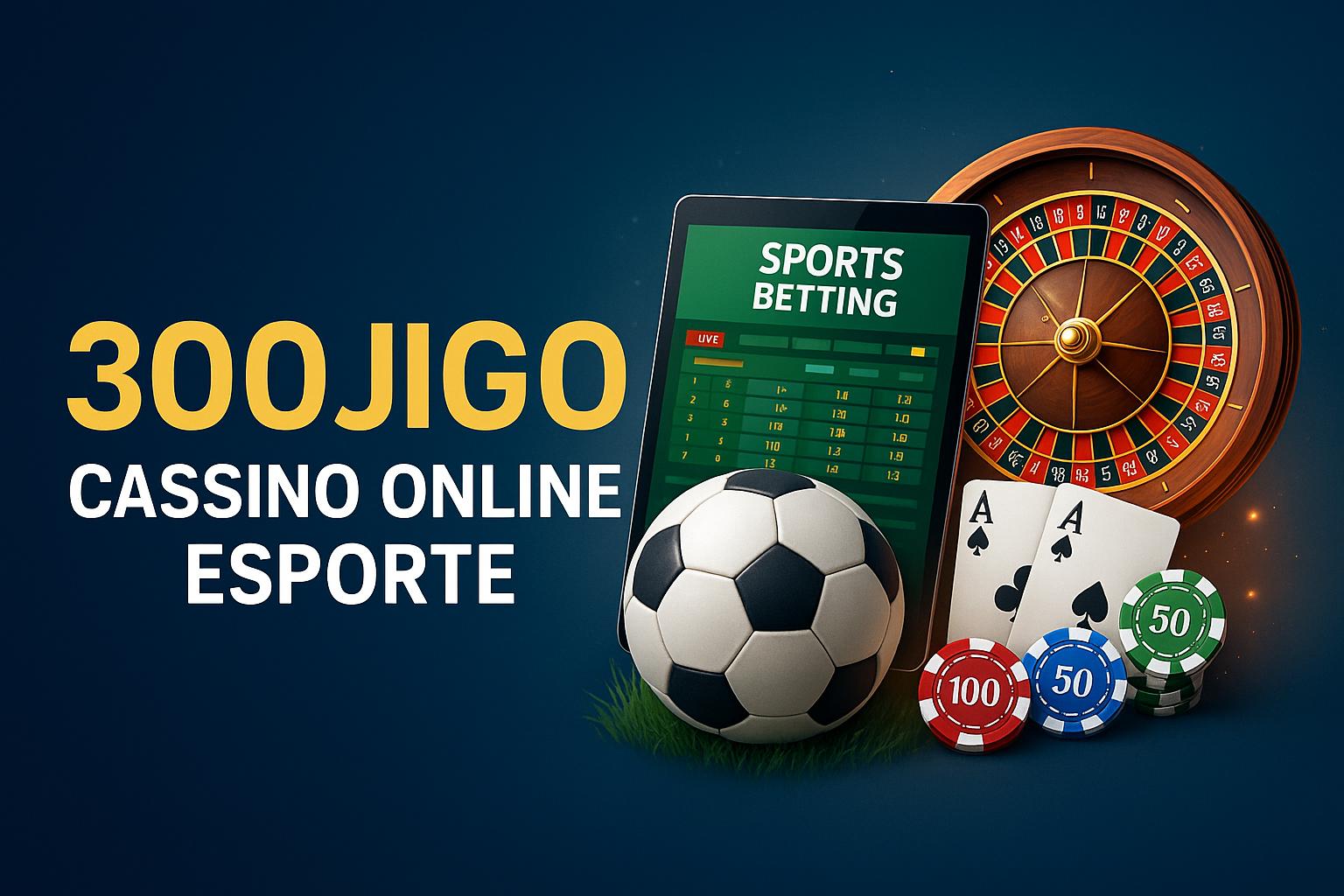 Apostas esportivas no cassino online 300JIGO