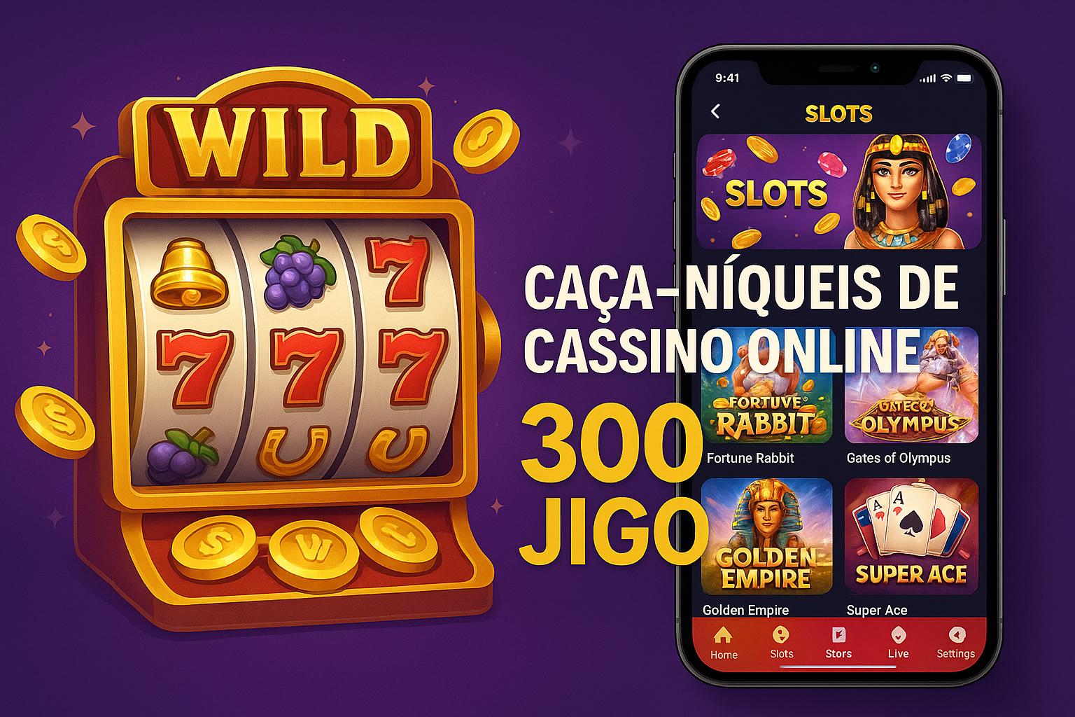 Explore o mundo das slot machines no 300JIGO Casino